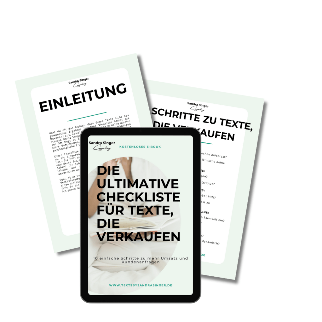 Teilansicht des eBooks für die ultimative Checkliste